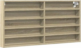 vidaXL Βιτρίνα Χρώμα Sonoma Δρυς 100x8,5x50 εκ. από Επεξεργασμένο Ξύλο