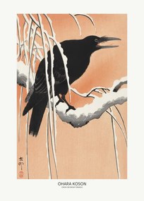 Εικονογράφηση Crow On Snowy Branch, Studio Collection