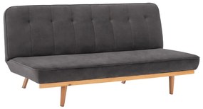 Sofa Bed 3 seater from velvet grey  193x85x88cm