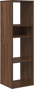 vidaXL Βιβλιοθήκη Καφέ Δρυς 34x31x112 εκ. από Επεξεργασμένο Ξύλο