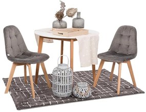 Καρέκλα Τραπεζαρίας 275 Fylliana Γκρί 43.5x51.5x87εκ. 4αδα 43.5x51.5x87 εκ.