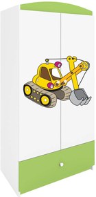 Ντουλάπα Babydreams Cartoon-Prasino-Digger
