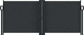 vidaXL Σκίαστρο Πλαϊνό Συρόμενο Μαύρο 100 x 1000 εκ.