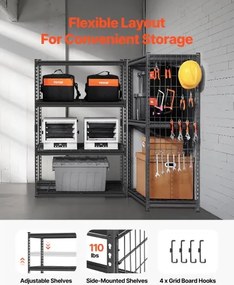 VEVOR Storage Shelves 4 Tier Adjustable Heavy Duty Garage Shelving Unit 2400 lbs