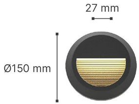 Πλαφονιέρα τοίχου it-Lighting Maroon 802016-Leuko