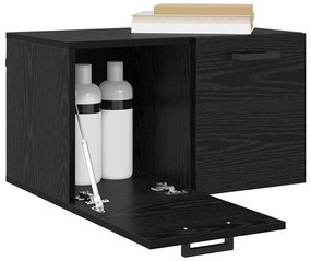 vidaXL Ντουλάπα Τοίχου Μαύρη δρυς 60 x 36.5 x 35 cm Επεξεργασμένο ξύλο