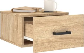 vidaXL Κομοδίνα Επιτοίχια Sonoma Δρυς 35 x 35 x 20 εκ.
