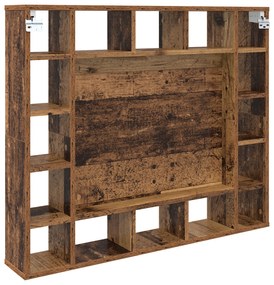 vidaXL Ντουλάπα Καθρέφτη με ράφι Παλαιό ξύλο 91 x 15 x 76.5 εκ.