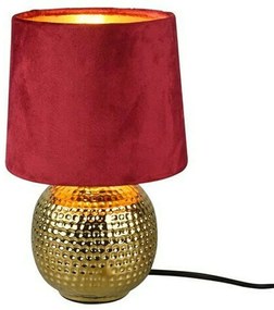 Φωτιστικό Επιτραπέζιο Sophia R50821010 1xE14 40W Φ16cm 26cm Red RL Lighting Ceramic,Fabric