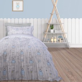 Σεντόνια Παιδικά 4767 (Σετ 3τμχ) Grey-Ecru-Ciel Das Home Single 170x260cm 100% Cotton