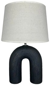 Επιτραπέζιο φωτιστικό Archo Inart Ε27 κεραμικό σε μαύρο-μπεζ απόχρωση Φ30x45εκ 30x30x45 εκ.