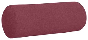 vidaXL Μαξιλάρια Στήριγμα 2 pcs Κόκκινο Ø 25 x 70 cm ύφασμα