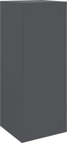 vidaXL Θυρίδα Πακέτων με αποθήκευση Ανθρακί 41 x 38 x 103 εκ Ατσάλι
