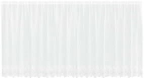 vidaXL Κουρτίνες με κουρτίνες Λευκό 500x100cm Πολυεστέρας