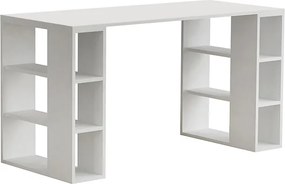 Γραφείο εργασίας Colmar Megapap χρώμα λευκό 140x60x75εκ