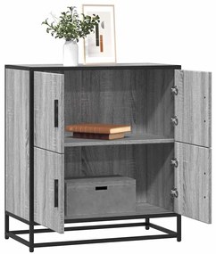 Συρταριέρα Γκρι sonoma 68x35x76 cm Ξύλινο μηχανουργικό ξύλο