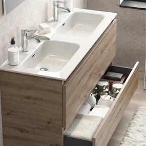 Furnibath D2 121D - Βάση Επιπλου με Διπλό Νιπτηρα 121x46 - MDF 6021 GLOSS