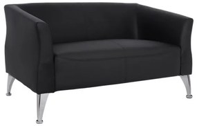 ΚΑΝΑΠΕΣ 2ΘΕΣΙΟΣ KIANA HM3122.21 ΜΕ ΜΑΥΡΟ PU 130x75x71 εκ.