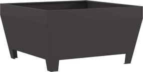 vidaXL Φωτιά Μαύρο 80 x 80 x 43 εκ. Ατσάλι Σκληρυθέν στον Αέρα