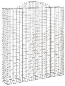 vidaXL Συρματοκιβώτια Τοξωτά 12 τεμ. 200x50x220/240 εκ. Γαλβαν. Ατσάλι