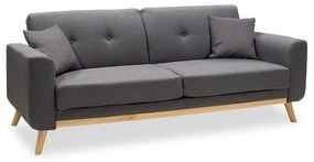 Καναπές - Kρεβάτι Carmelo Ύφασμα Ανθρακί 214x80x86 εκ. 214x80x86 εκ.