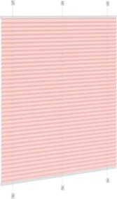 vidaXL Πλισέ περσίδα ροζ 105x150 cm Πλάτος υφάσματος 104,4 cm
