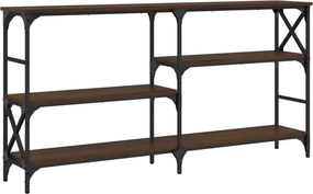 vidaXL Τραπέζι Κονσόλα Καφέ Δρυς 150 x 29 x 76,5 εκ. από Επεξεργ. Ξύλο