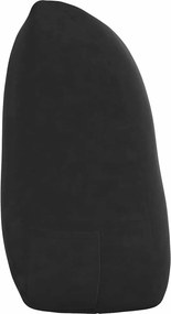 vidaXL Μαξιλάρι Πλάτης Μαύρο 120 x 50 x 24 cm Βελούδο