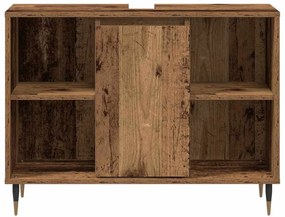 vidaXL Ντουλάπι Μπάνιου Παλαιό ξύλο 80 x 33 x 60 εκ Επεξεργασμένο ξύλο