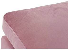 Υποπόδια DKD Home Decor Ροζ πολυεστέρας Σύγχρονη (55 x 55 x 30 cm)