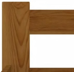vidaXL Πλαίσιο Κρεβατιού Καφέ Μελί 120 x 200 εκ. Μασίφ Ξύλο Πεύκου