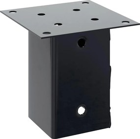 vidaXL Βάσεις στύλων τετράγωνες 4 τεμάχια Χάλυβας με επικάλυψη σκόνης