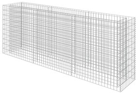 vidaXL Συρματοκιβώτιο-Γλάστρα Υπερυψωμένη 270x50x100 εκ. Γαλβ. Χάλυβας