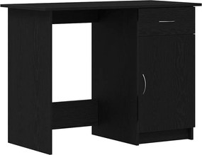 vidaXL Γραφείο Μαύρη Οξυά 100 x 50 x 76 εκ. Επεξεργασμένο ξύλο