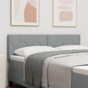 vidaXL Κεφαλάρι Σχεδίασης Διαμαντιών Γκρι 160 cm Υφασμάτινο