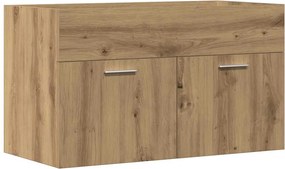 vidaXL Ντουλάπι νιπτήρα μπάνιου Artisan Oak Κατασκευασμένο ξύλο