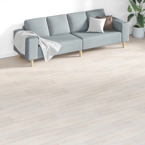 vidaXL Πλάκες Δαπέδου 18 pcs Λευκός 5,26 τ.μ. PVC