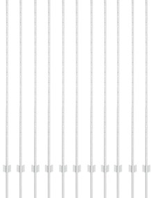 vidaXL Φράχτες Posts 22 pcs Ασημί 160 cm Γαλβανισμένος χάλυβας
