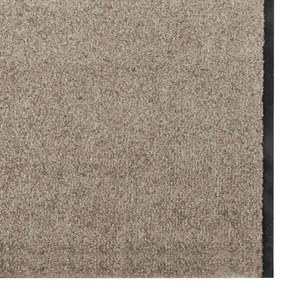 vidaXL Χαλάκι Εξώπορτας Μπεζ και Μαύρο 120 x 400 cm