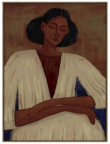 Κάδρο Pensiero 033182 90x4x120cm Multi Κάθετοι Ξύλο, Καμβάς