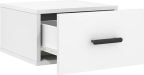 vidaXL Κομοδίνα Επιτοίχια 2 τεμ. Λευκά 35x35x20 εκ.