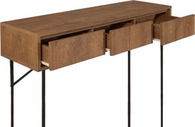 Κονσόλα Amedeo Megapap χρώμα καρυδί 120x36x90εκ.