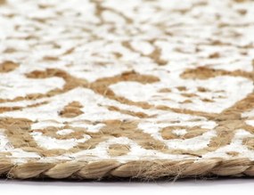 vidaXL Σουπλά Στρογγυλά 6 τεμ. Λευκά 38 εκ. από Γιούτα