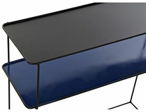 Σετ επίπλων DKD Home Decor Μπλε Μαύρο 70 x 27 x 45 cm 40 x 27 x 45 cm 80 x 27 x 65 cm 80 x 27,5 x 65 cm