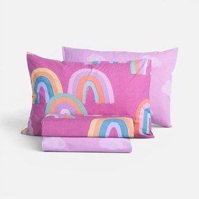 Σεντόνια Μονά (Σετ) Nef-Nef Homeware Junior Rainbow Mood