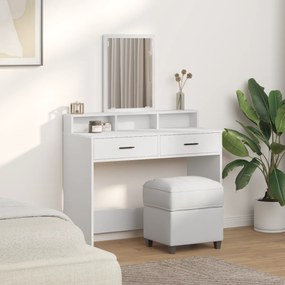 vidaXL Τραπεζάκι Μακιγιάζ με Συρτάρια Λευκό 100x41x140 εκ.