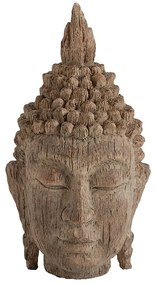 Artekko Buddha Διακοσμητικό Κεφάλι Βούδα Καφέ (11x10.9x20.3)cm