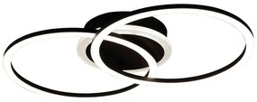 Φωτιστικό Οροφής - Πλαφονιέρα Venida R62783132 25W Led 30x50x7cm Black Mat RL Lighting Metal