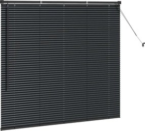 vidaXL Βενετσιάνικες Ρόδες Μαύρο 130 x 150 cm Αλουμίνιο