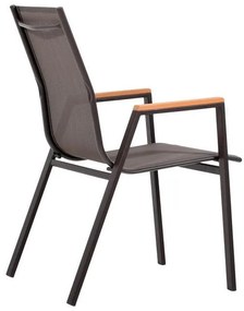 Καρέκλα FL5050 Fylliana Textilene Μαύρο 61x56x90 εκ. 61x56x90 εκ.